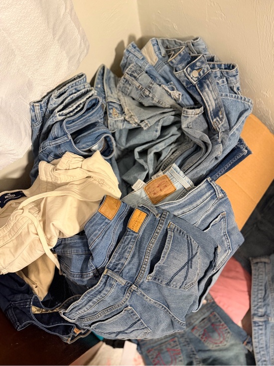 Zara Denim - 50+ women huge bundle of jeans and short, ranging from sizes 00-14 all brand nam